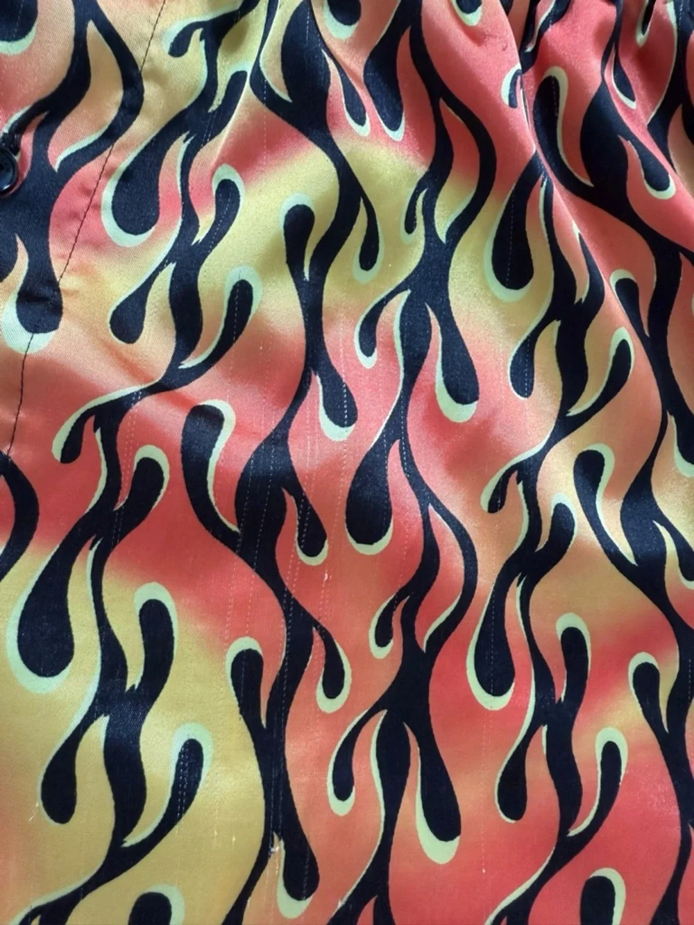 AEO American Eagle Flames Satin Pocket Boxer Shorts
